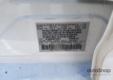 2024 Nissan Sentra Sr Xtronic Cvt from USA, damaged, VIN 3N1AB8DV6RY353674